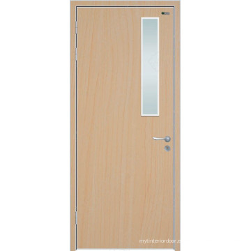 Puertas exteriores de madera maciza Hemlock, puertas interiores de madera maciza, puertas de madera maciza con vidrio